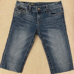 Kut from the Kloth Blue Denim Bermuda Shorts Sz 4